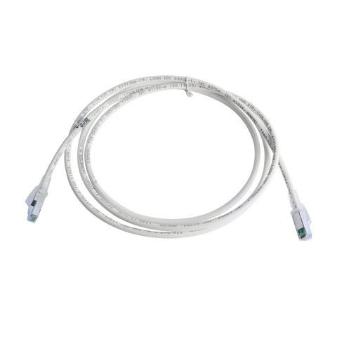 Patch Cord Z-MAX Cat6A S/FTP, CM/LS0H, 7ft, Color Blanco