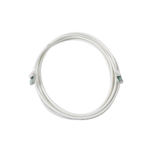 Patch Cord Z-MAX Cat6A S/FTP, CM/LS0H, 20ft, Color Blanco, Versión Bulk (Sin Empaque Individual)