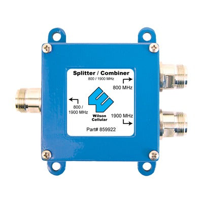 Diplexer/Combinador 600-960 MHz / 1630-2300 MHz, ideal para Amplificadores de señal celular de doble o triple banda.